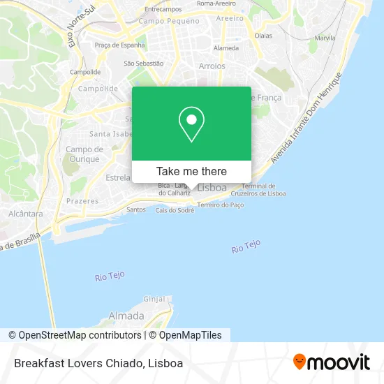 Breakfast Lovers Chiado map