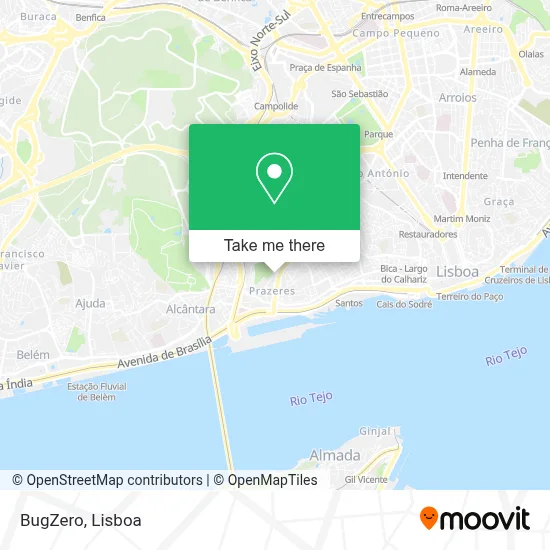 BugZero map