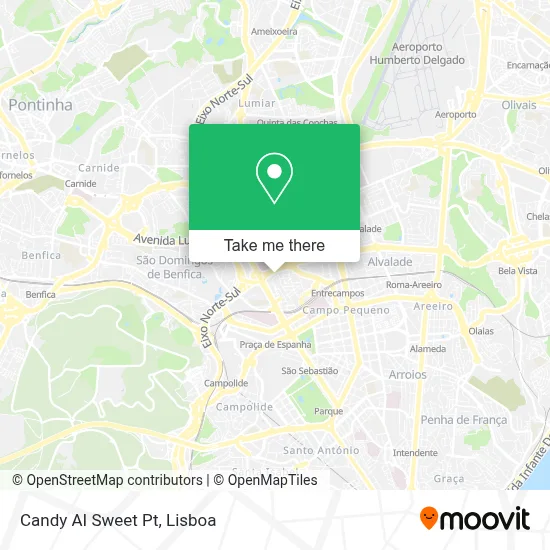 Candy AI Sweet Pt map