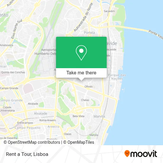 Rent a Tour mapa