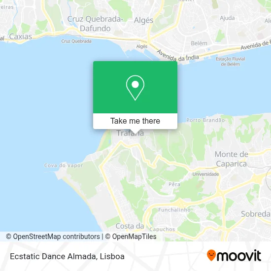 Ecstatic Dance Almada map