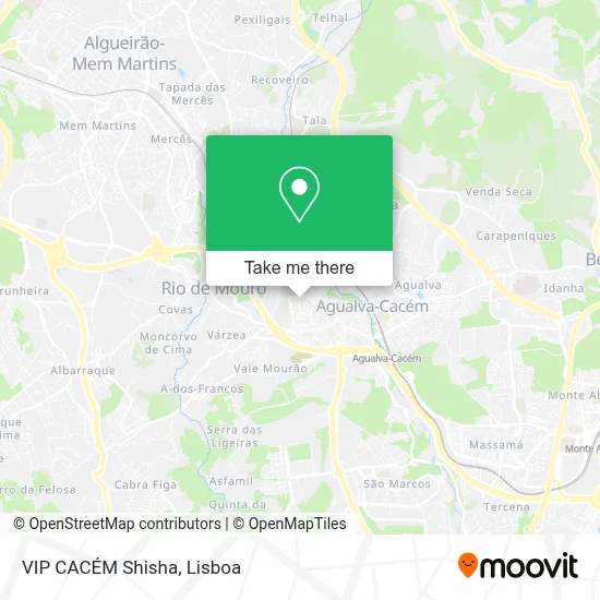 VIP CACÉM Shisha map