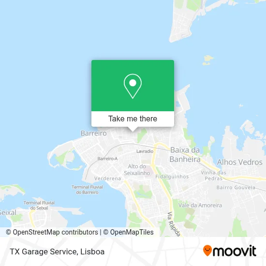 TX Garage Service map