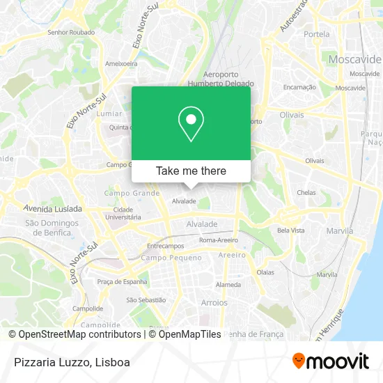 Pizzaria Luzzo map