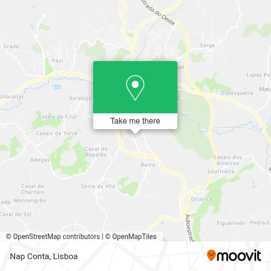 Nap Conta map