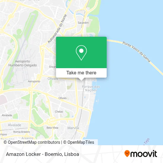 Amazon Locker - Boemio map
