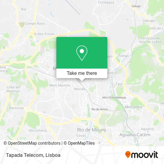 Tapada Telecom map