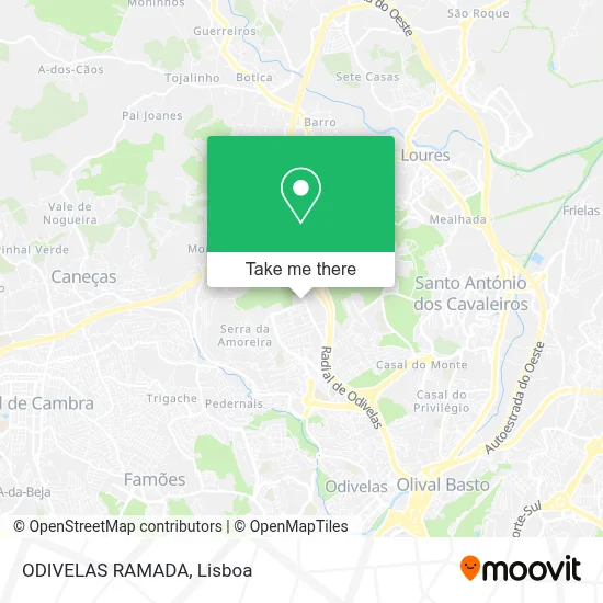 ODIVELAS RAMADA map