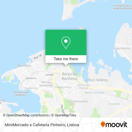 MiniMercado e Cafeteria Pinheiro map