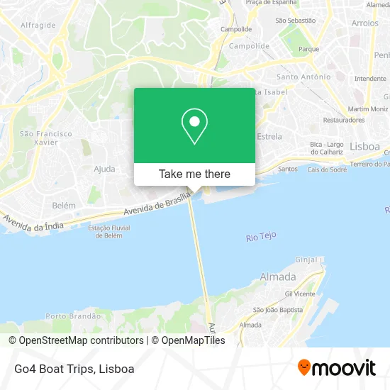Go4 Boat Trips map