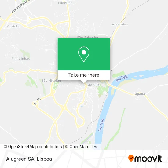 Alugreen SA map