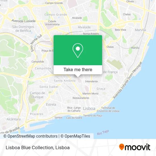 Lisboa Blue Collection map