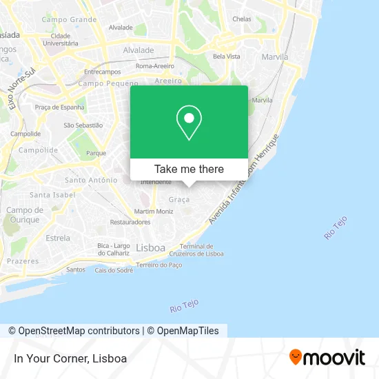 In Your Corner map