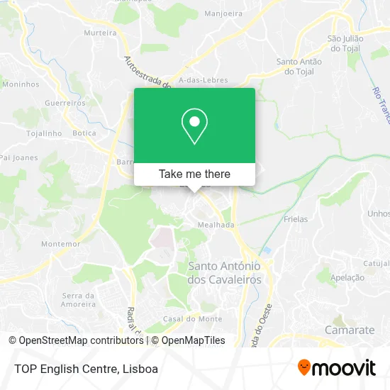 TOP English Centre map