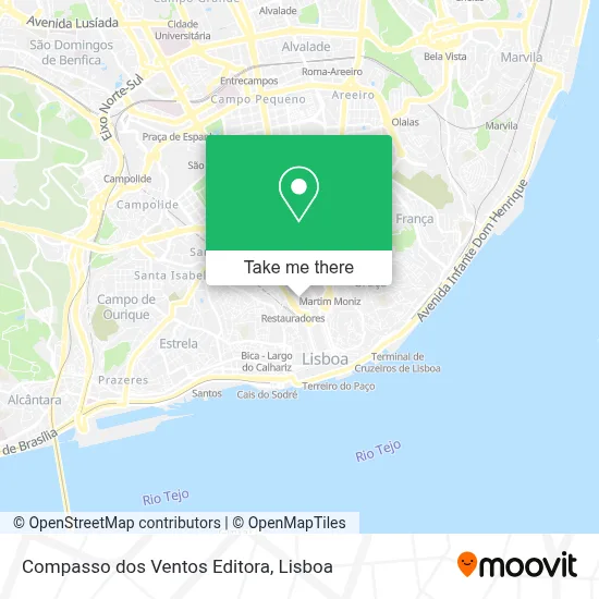 Compasso dos Ventos Editora map