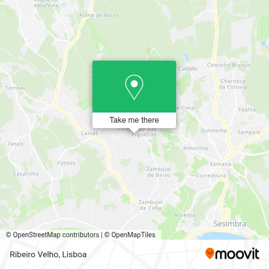 Ribeiro Velho mapa