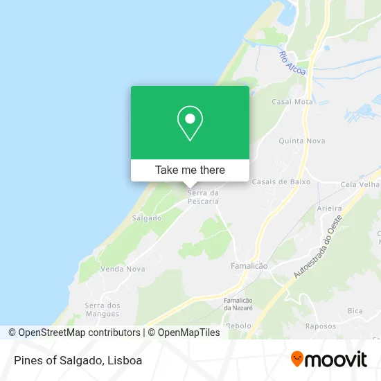Pines of Salgado map