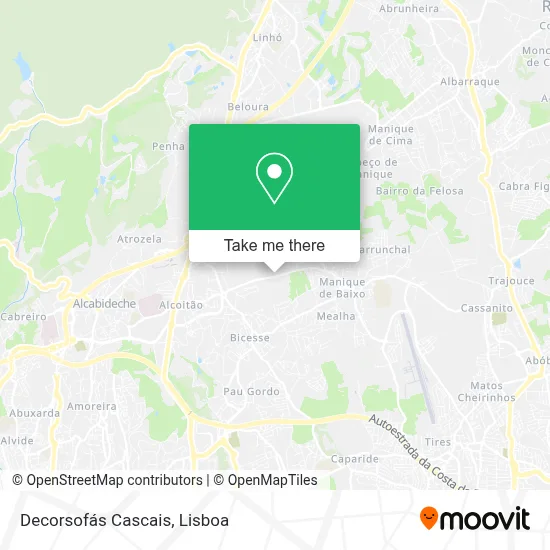 Decorsofás Cascais map