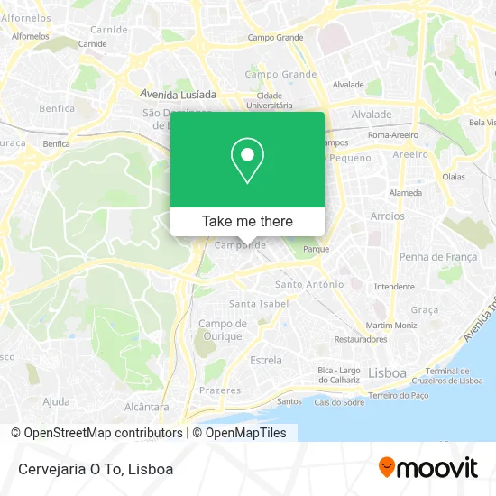 Cervejaria O To map