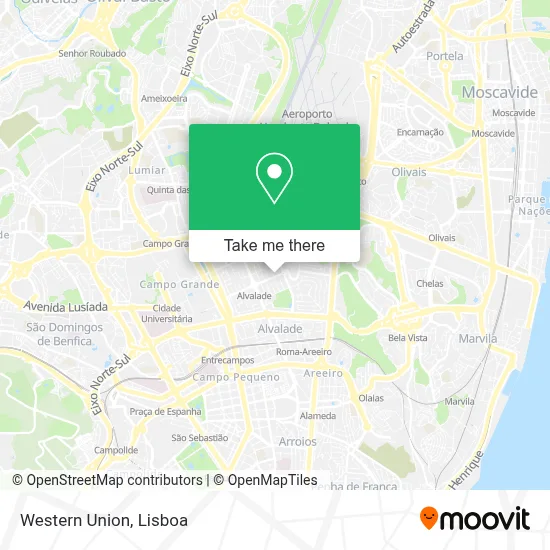 Western Union map
