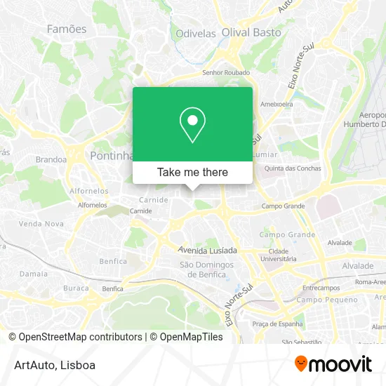 ArtAuto map