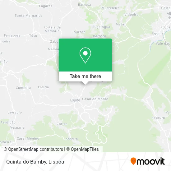 Quinta do Bamby map