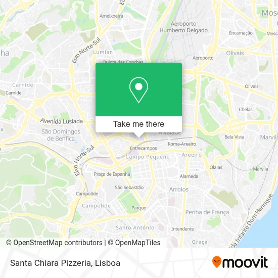 Pizzeria Santa Chiara mapa
