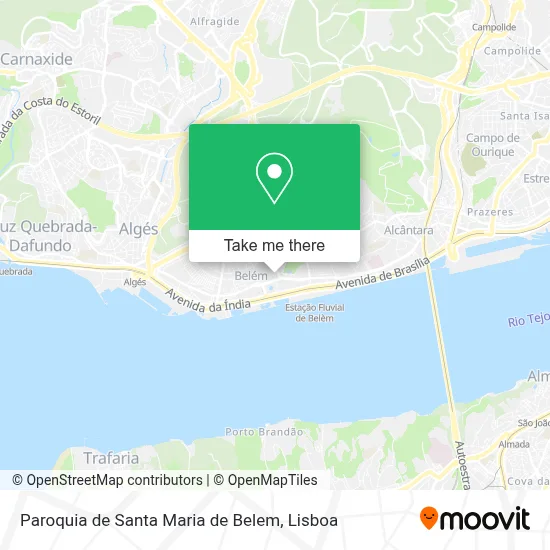 Paroquia de Santa Maria de Belem map
