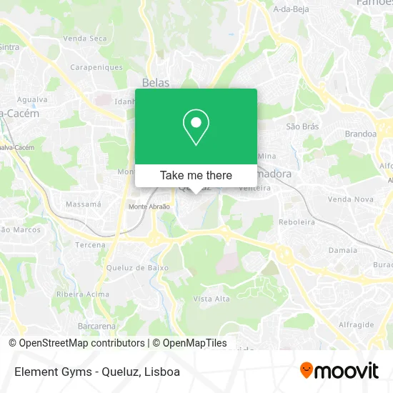 Element Gyms - Queluz map