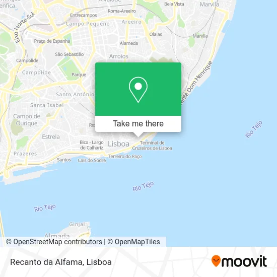 Recanto da Alfama map