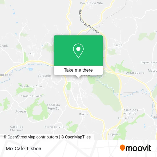 Mix Cafe map