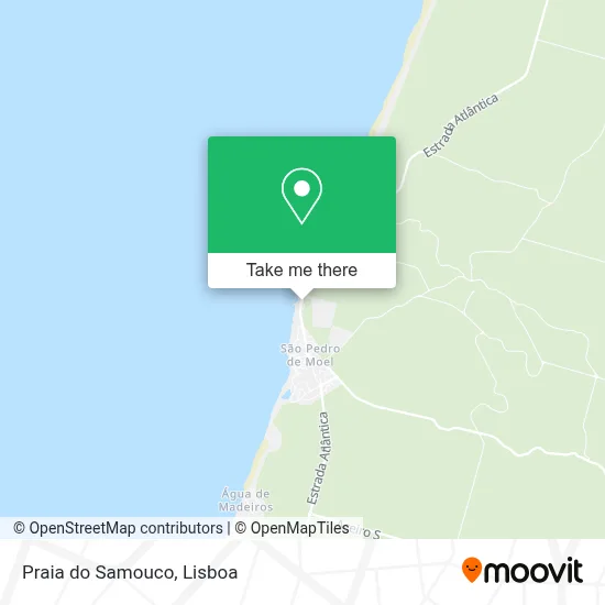 Praia do Samouco map