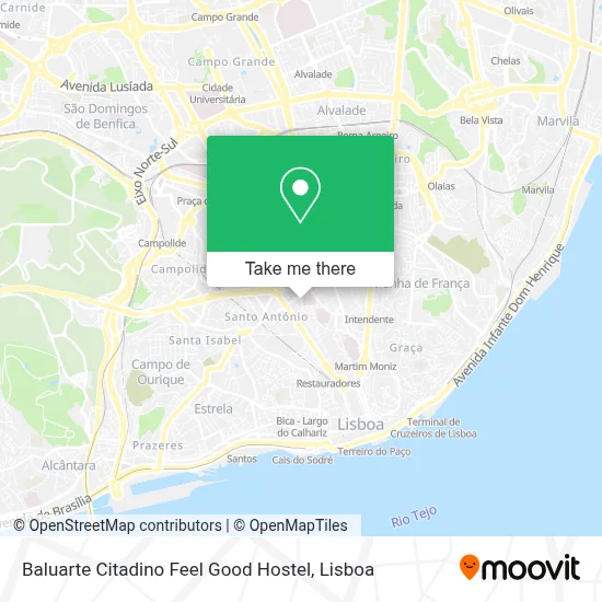 Baluarte Citadino Feel Good Hostel map