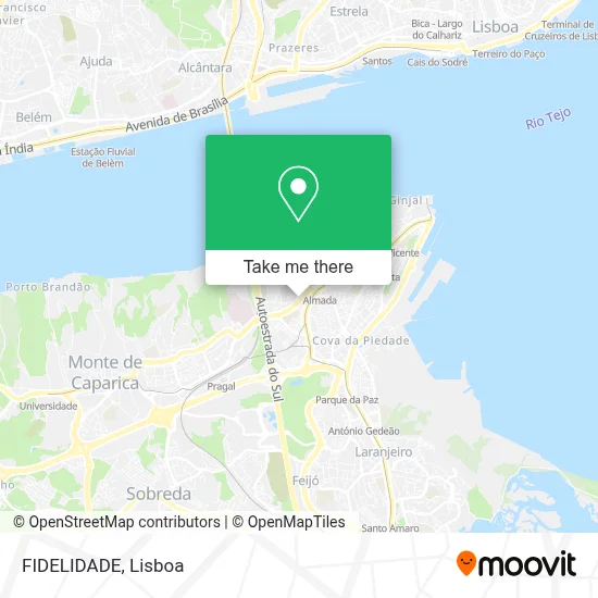 FIDELIDADE map