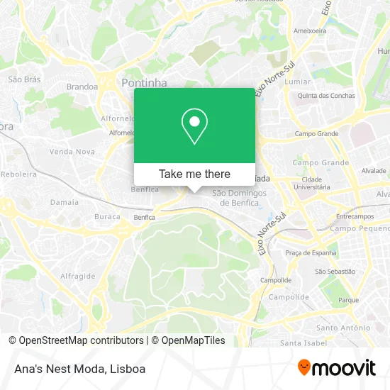 Ana's Nest Moda map