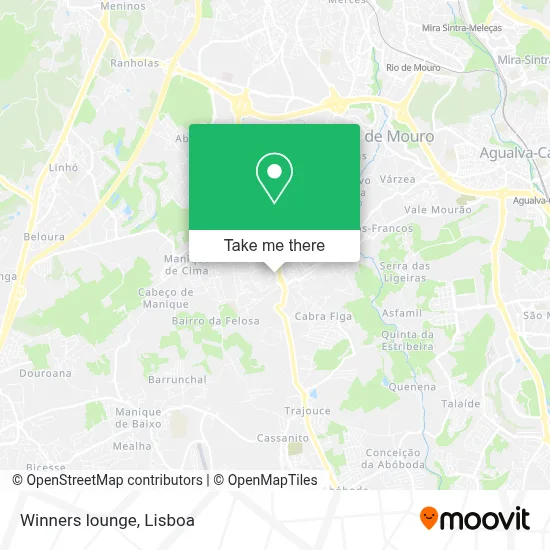 Winners lounge map