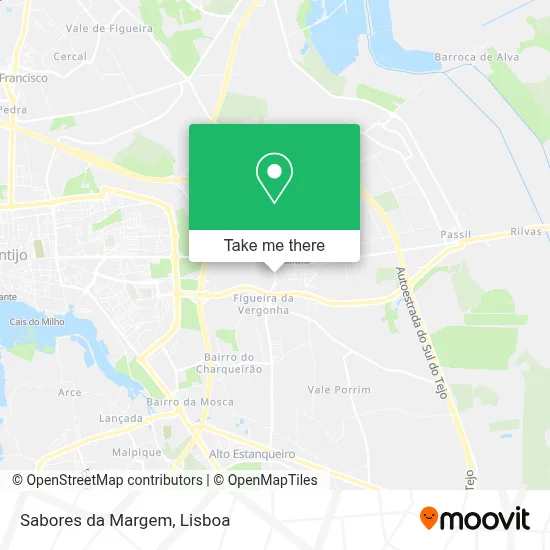 Sabores da Margem map