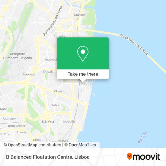 B Balanced Floatation Centre map