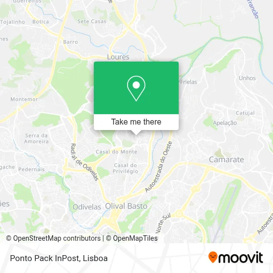 Ponto Pack InPost map