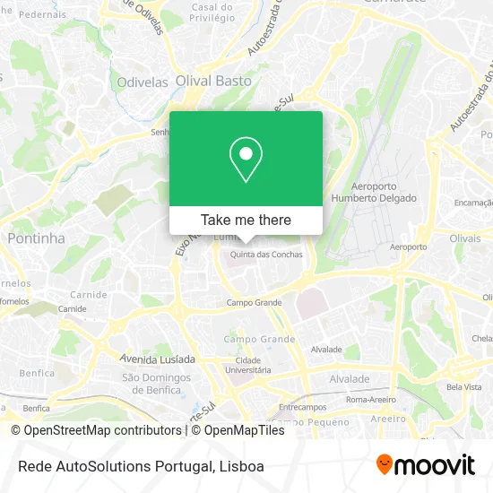 Rede AutoSolutions Portugal map