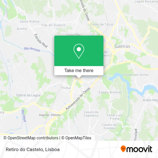 Retiro do Castelo map