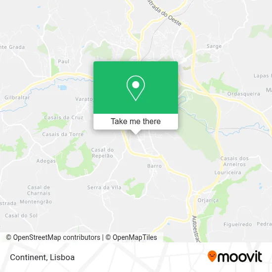 Continente map