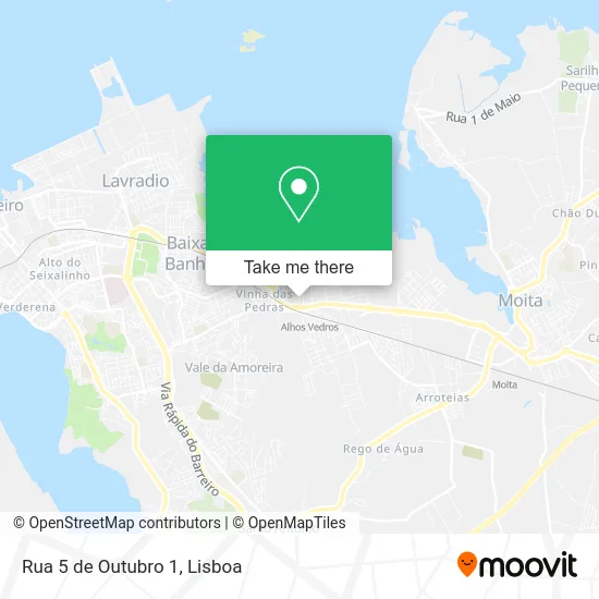 Rua 5 de Outubro 1 map
