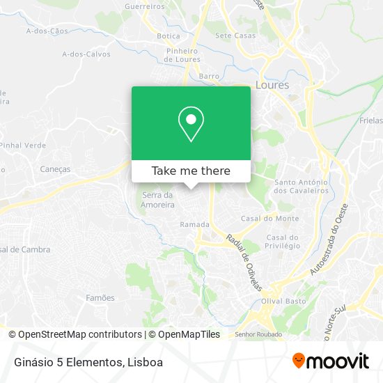 Ginásio 5 Elementos map