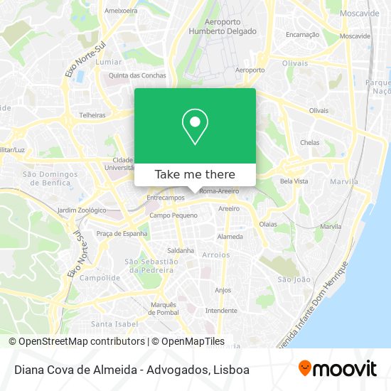 Diana Cova de Almeida - Advogados map