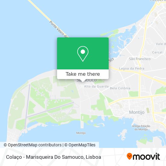 Colaço - Marisqueira Do Samouco map