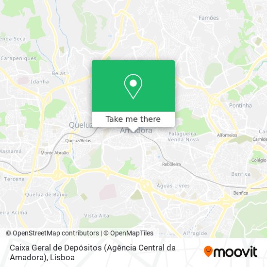 Caixa Geral de Depósitos (Agência Central da Amadora) mapa