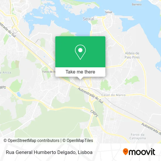 Rua General Humberto Delgado map