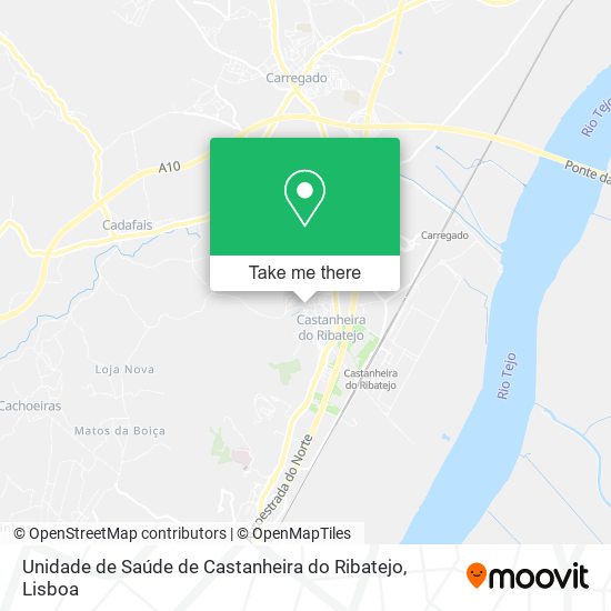 Unidade de Saúde de Castanheira do Ribatejo mapa