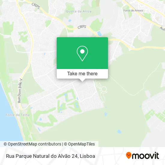 Rua Parque Natural do Alvão 24 map